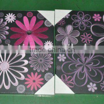 2013 fashion embroidery flower canvas