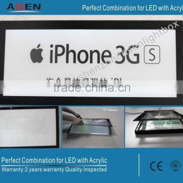 2014 Slim Aluminium Frame Light Box Magnetic LED Light Boxes