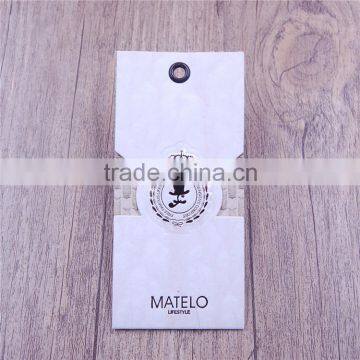 Wholesale embossed brass eyelet grommet hang tags with company logo
