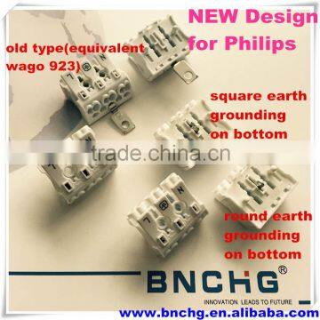 2015 new lighting connector block for Philips' usage 2.5sq.mm 450V 16A