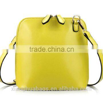 Candy color mini fashion PU messenger bag women