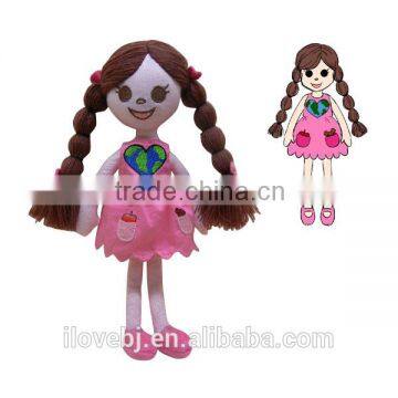 Hot sell sweet doll soft plush Dolls