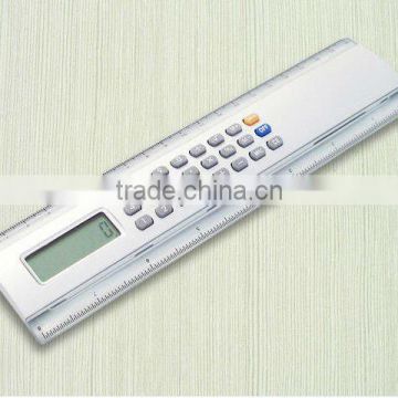 digital straight scale promotion 20 & 30 cm solar calculator ruler