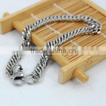 Heavy Metal Cuban Curb Link Chain Men's Bracelet Stainless Steel 22cm Length photo-3