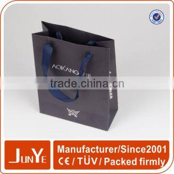 Cheap small paper gift bags with handles hot sale packaging paper bags