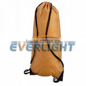 drawstring bag with reflective band/polyester backpack