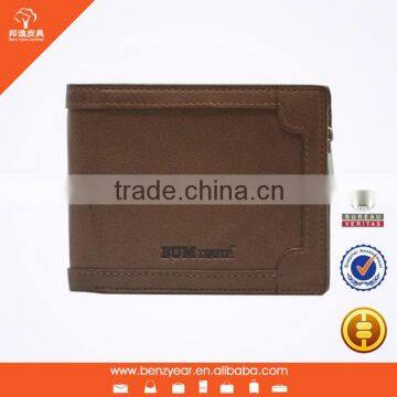 European Fashion Brown Nappa Leather Man's Wallet Wholesale