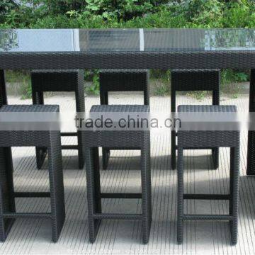 Rattan bar set home furniture