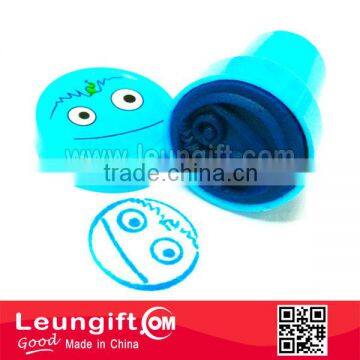 customized smile face design stamper for kids promotion