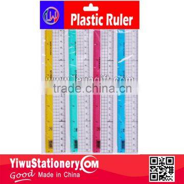 4pcs wider 20cm plastic ruler set with Header card