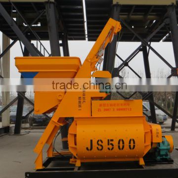 hydraulic concrete mixer machine JS 500,25m3/h concrete mixer machine