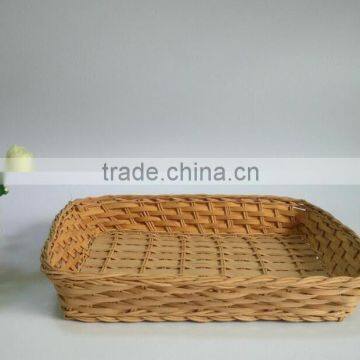 Simplicity style wood woven bread baker tray