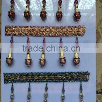 [YZLACE] Tassels Lace Curtains Wholesale 10090