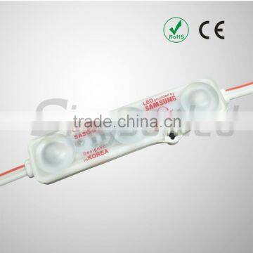 3Leds samsung LED module 12V 5630 injection led module with lens