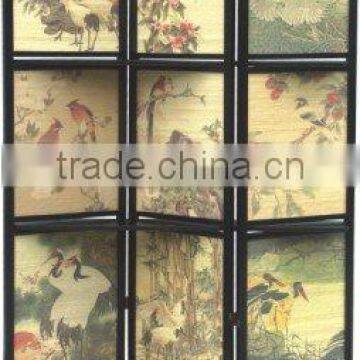 Birds with Flowers Room Divider