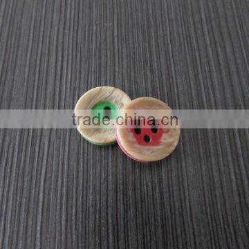 Special Technich Made Wooden Color Plastic Button photo-2