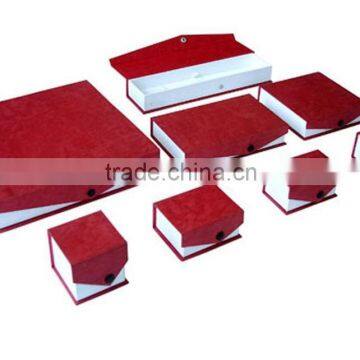 chinese fancy paper covered jewelry box set