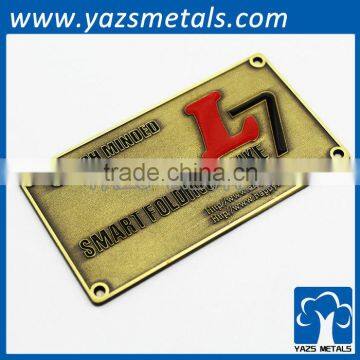 custom metal label for promotional