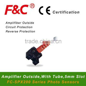 Micro Photoelectric Sensor, Amplifier Outside, 4-Wire, 12~24vDC, NO/NC Together FC-SPX205 Series.