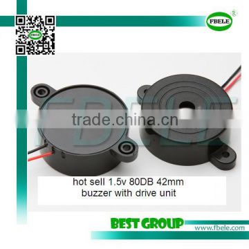 hot sell 1.5v 80DB 42mm buzzer with drive unit FBPB4216A