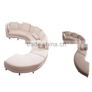 Round ans S shape china restaurant sofas YK7054