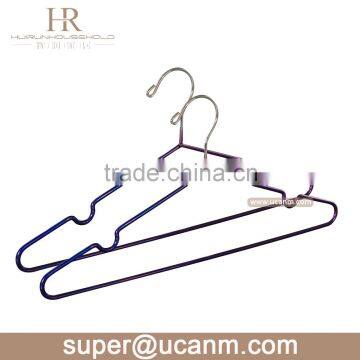 HRD-003 cheap metal plastic coated clothes suit hanger