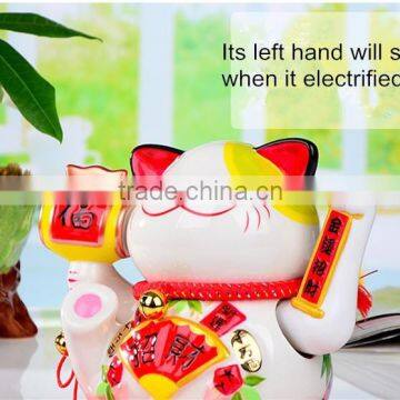 Good luck handpainted large ceramic waving hand lucky cat for sale                        
                                                                                Supplier's Choice