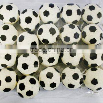 Football/Soccer Design Handmade Cotton Balls String Lights For Christmas Decor Wedding Bedroom Garden and Holiday Lighting photo-2