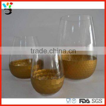 Personalized Gift Types Of Shape & Size Barware / Serveware Stemless Wine Gilt Glass