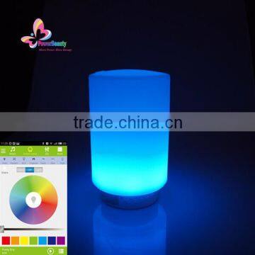 touch sensor table led lamp with bluetooth speaker by APP control