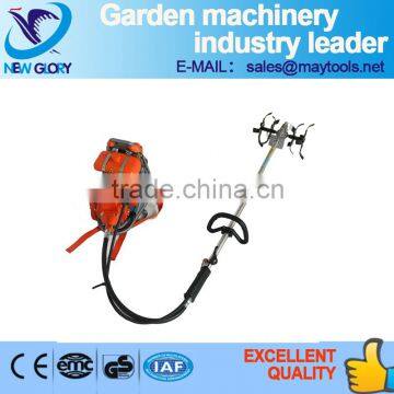 Backpack gasoline soil loosening power tiller