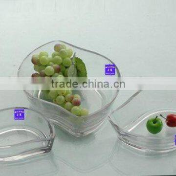 glass fruit plate