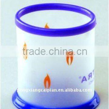 plastic pen container