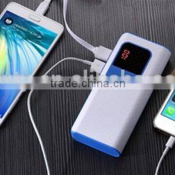 Hot LCD screen display 3 usb ports with light torch 10000mah portable power bank logo customized LCD display power bank