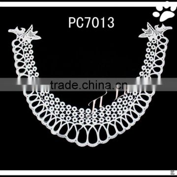 wide polyester material collar lace for women garment(PC7013)