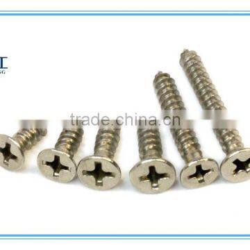 Metric slotted pan head tapping screws