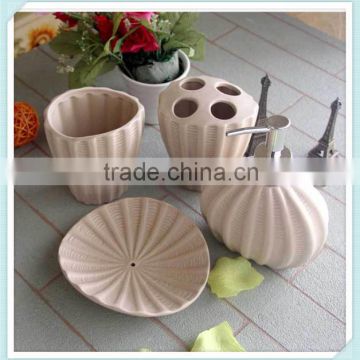 ceramic sandbeach style bathroom set 4 pcs set bathroom accessories