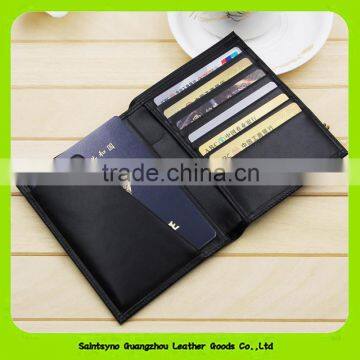 16232 Genuine cow leather brand travel passport holder card case passport protective sleeve