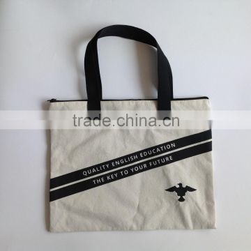 Fashion wholesale canvas recyclable shopping cotton bag