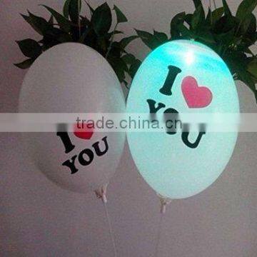 one-off high quality custom logo printed led latex balloon