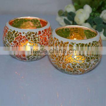 Craft Mosaic Glass Candle Holder