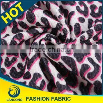 Keqiao Supplier Latest design Spandex hacci knit fabric