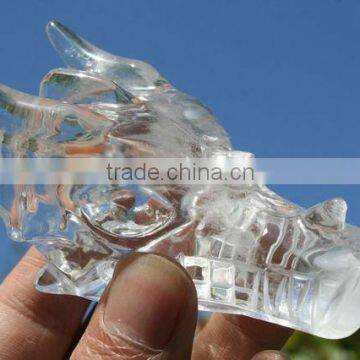 Quartz Rock Crystal Carved Dragon Crystal Skull Crystal Healing,rainbows