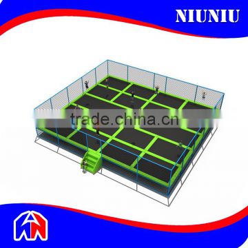 Colorful customized functional rent a trampoline with funny cartoon