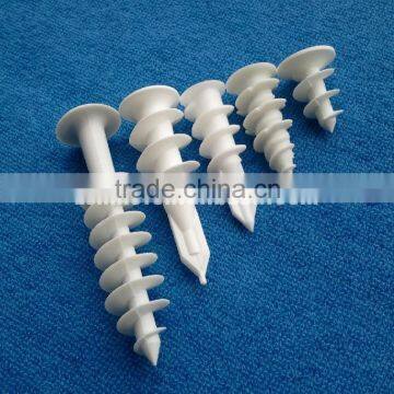 High Quality 42MM Drywall Building Screw Plastic Anchor Plastic Plug Expanding Screws photo-2