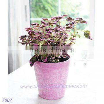 cheap small melamine garden flower pots