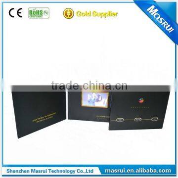 Digital video paper card lcd display brochures,lcd video brochure card