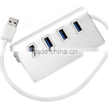 Hot Selling 4 Port Aluminum Usb Por Hub, 4 Port Usb 3.0 Hub With 30" Cable photo-5
