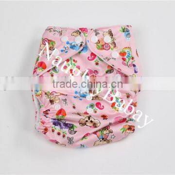 Animal Printed Baby Pocket Cloth Diaper Nappies photo-6