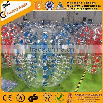 2016 popular PVC/TPU bubble football cheap bumper ball TB215